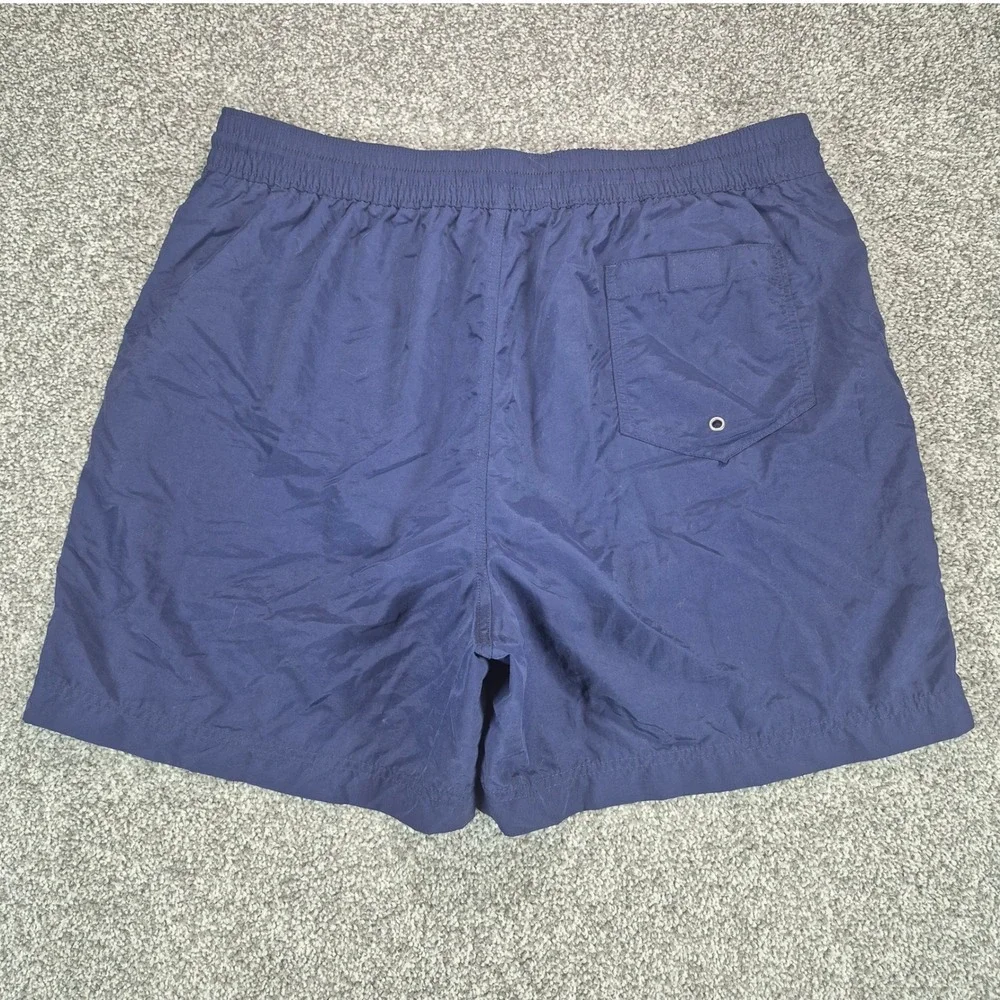 Polo Ralph Lauren Swim Trunks Mens XXL Navy Blue Green Pony Mesh Lined Short